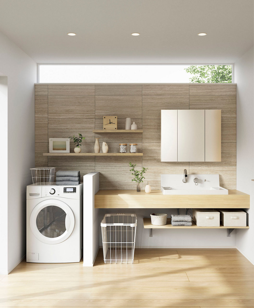 カスタム_バニティ_暮らしに合わせてアレンジできるカウンター洗面