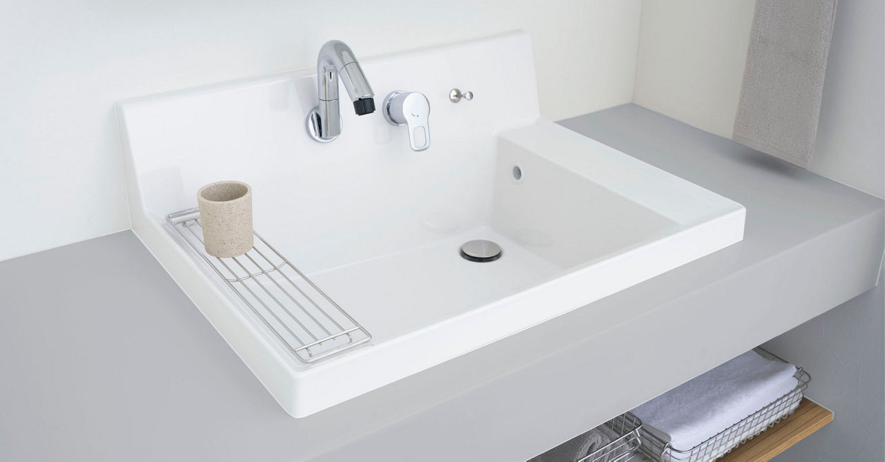 空間デザインにフィットする耐水メラミンカウンター