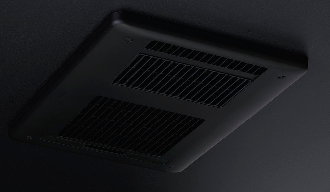 200V_プラズマクラスター搭載換気乾燥暖房機(IoT対応)_天井(ブラック)の場合