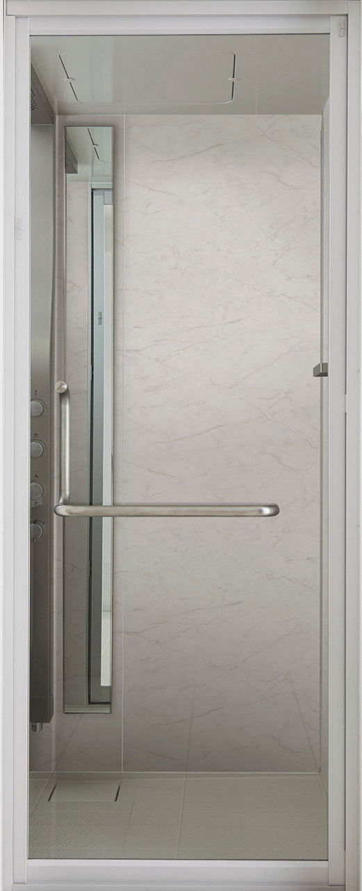 テンパー開き戸(強化ガラス)(800W×2000H)_浴室外側