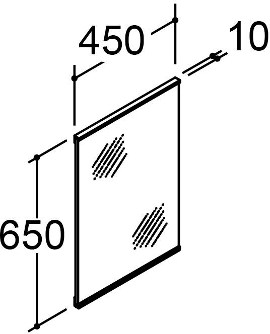 全高1_800mm用_コンポ・システムタイプ共通_ミラーキャビネット1面鏡(シンプルタイプ)