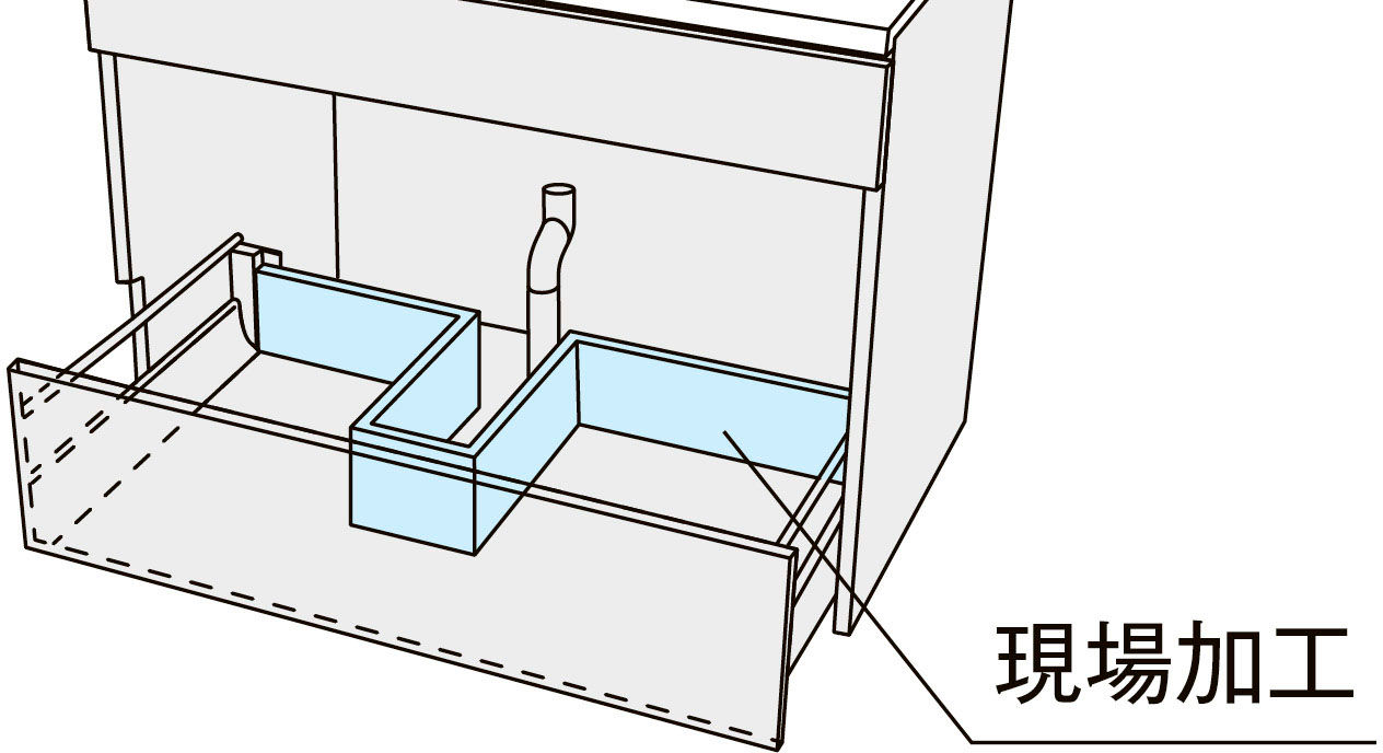 リフォーム対応部材_既設配管対応キット