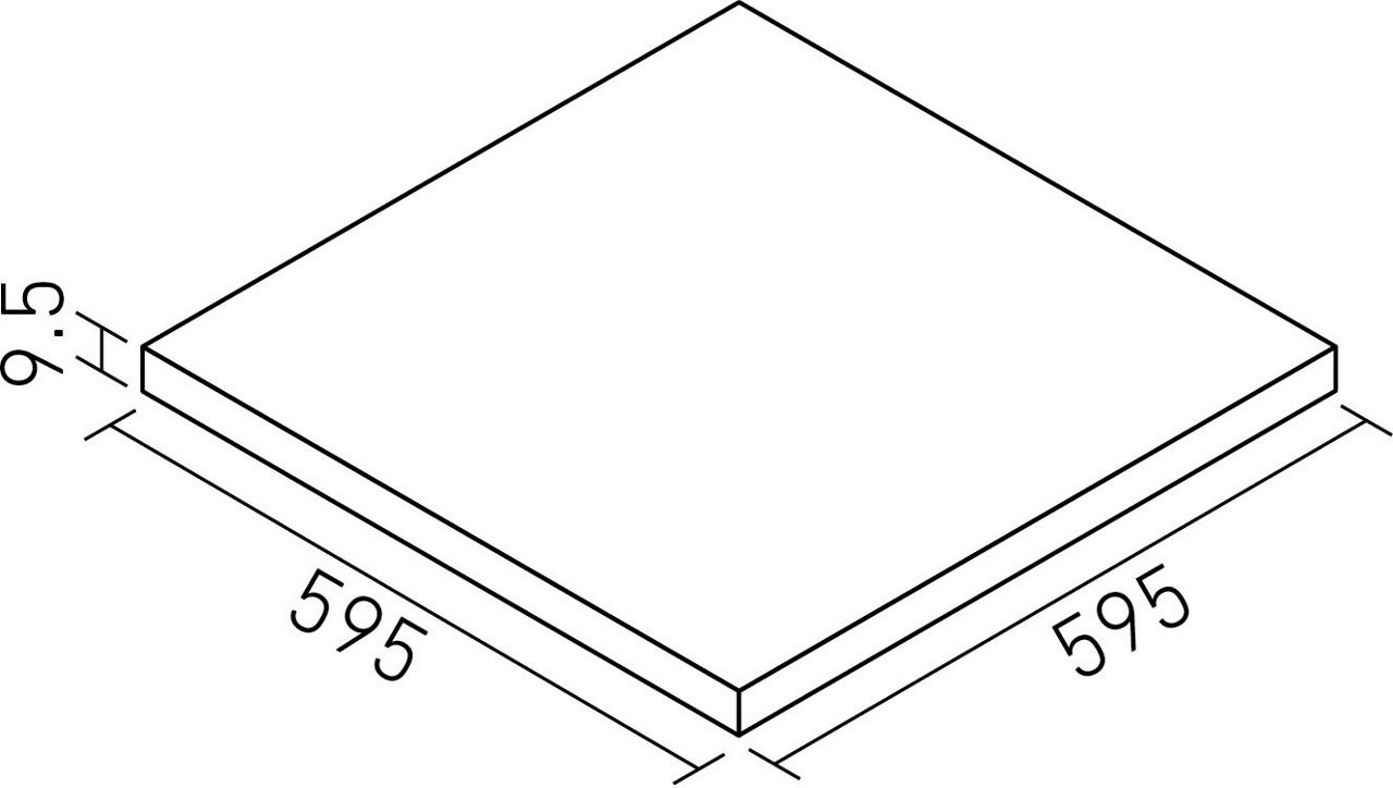 ヴィコレヴァルストリーム_600mm角平(9.5mm厚)_形状図