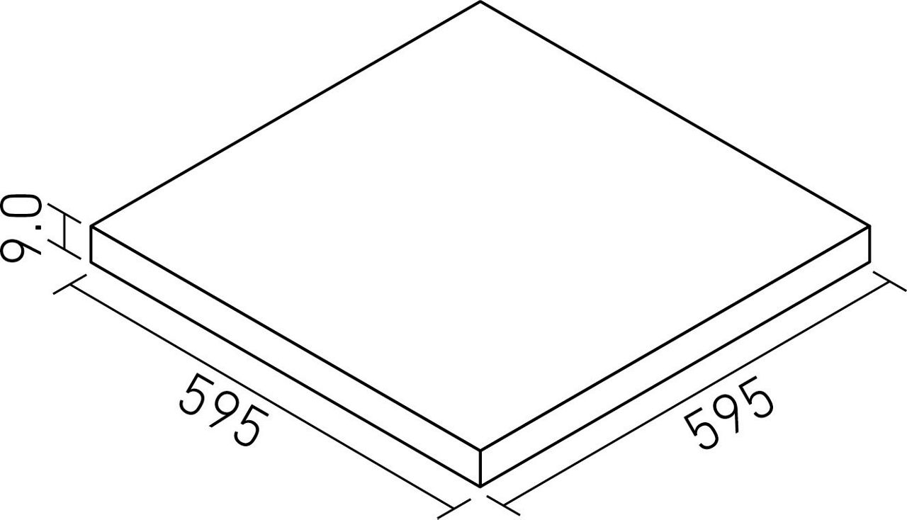 ミアラピス_600角平(9.0mm厚)_形状図