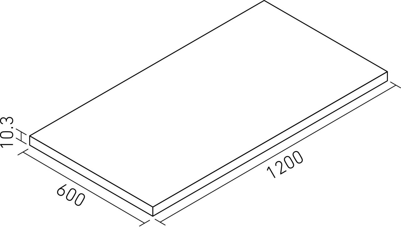 ストラタス_1200X600角平(10.3mm厚)_形状図