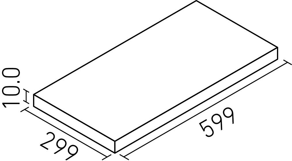 アヴァンティ_600X300角平(10.0mm厚)_形状図