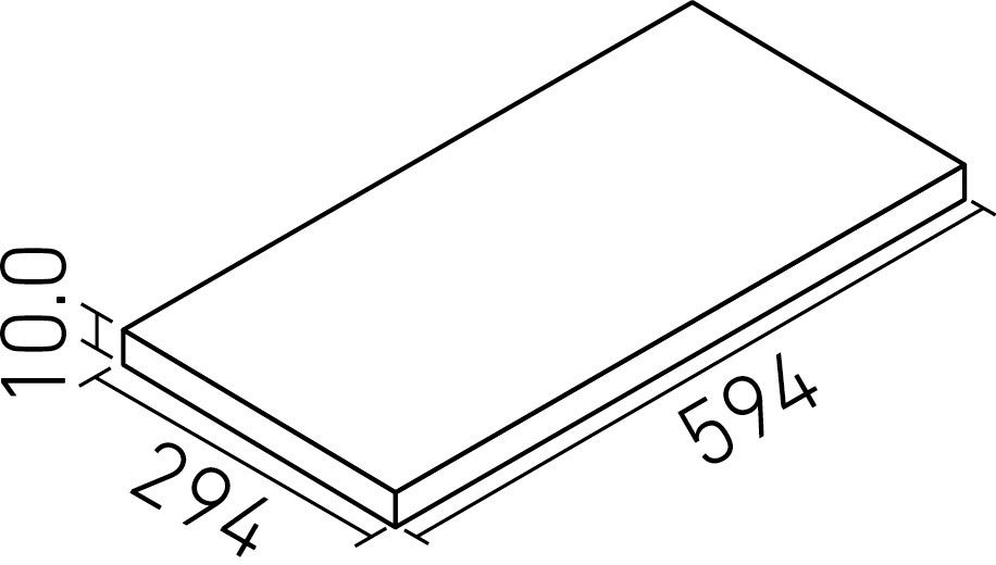 陶墨染II_600X300mm角平(10.0mm厚)_形状図