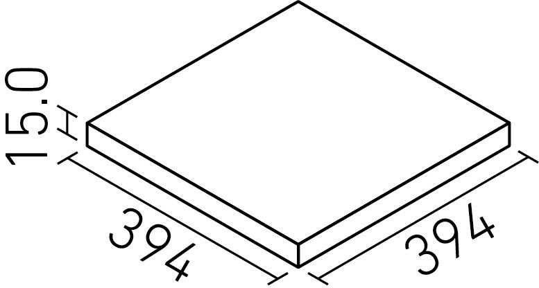 ピアッツアOXシリーズ_400mm角平(15.0mm厚)_形状図
