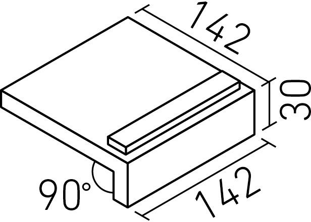 ニュージーネット100・150_150mm角垂れ付き段鼻(10.0mm厚)_形状図