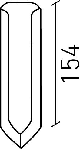 厨房用床タイル_150mm角内幅木入隅(10.0mm厚)_形状図