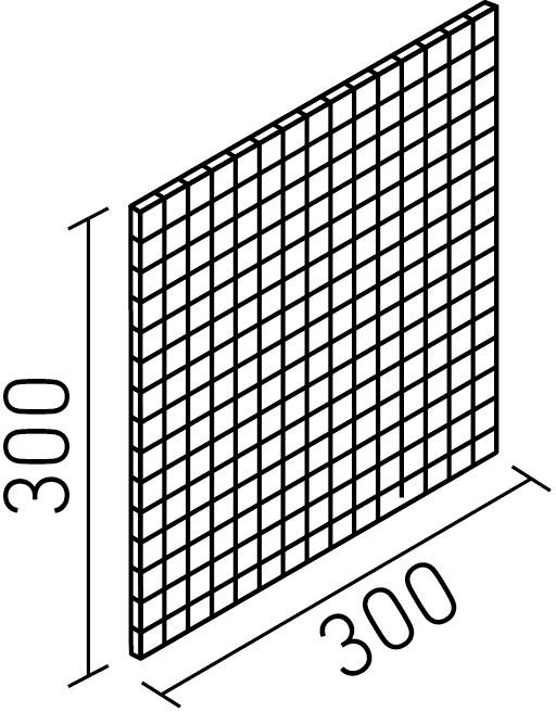インテリアモザイク_ムージャン_20mm角ネット張り_形状図