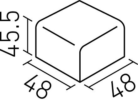 カウンター役物_50mm角カウンタートップ出隅_形状図