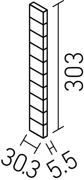 エコカラットプラス_ヴィーレ_30角(納まり役物)ネット張り_形状図