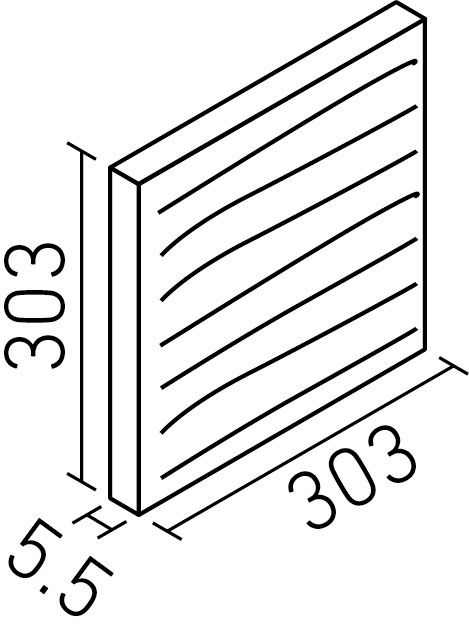 エコカラットプラス_シルクリーネ_303角平_形状図