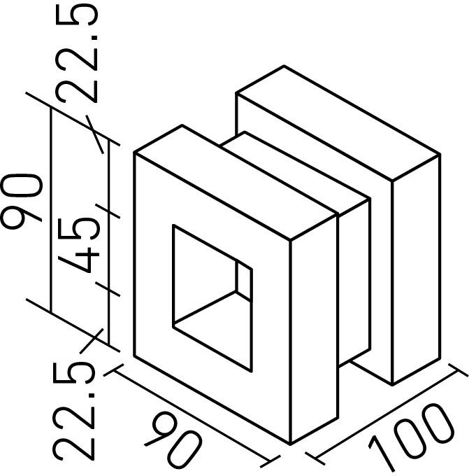 有孔ブロック_標準100ブロック_形状図