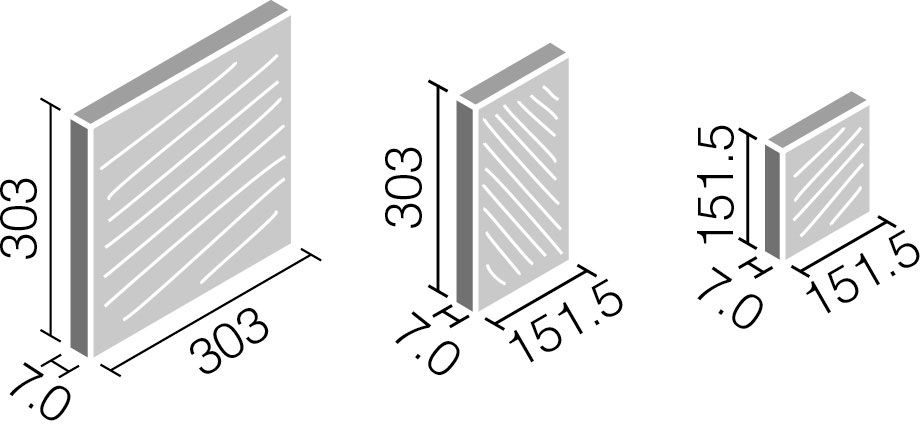 ストーンII_異形状セット_形状図