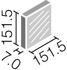 ストーンII_151角平_形状図