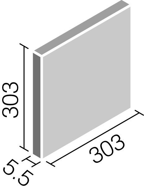 ニュートランス_303角平(フラット)_形状図
