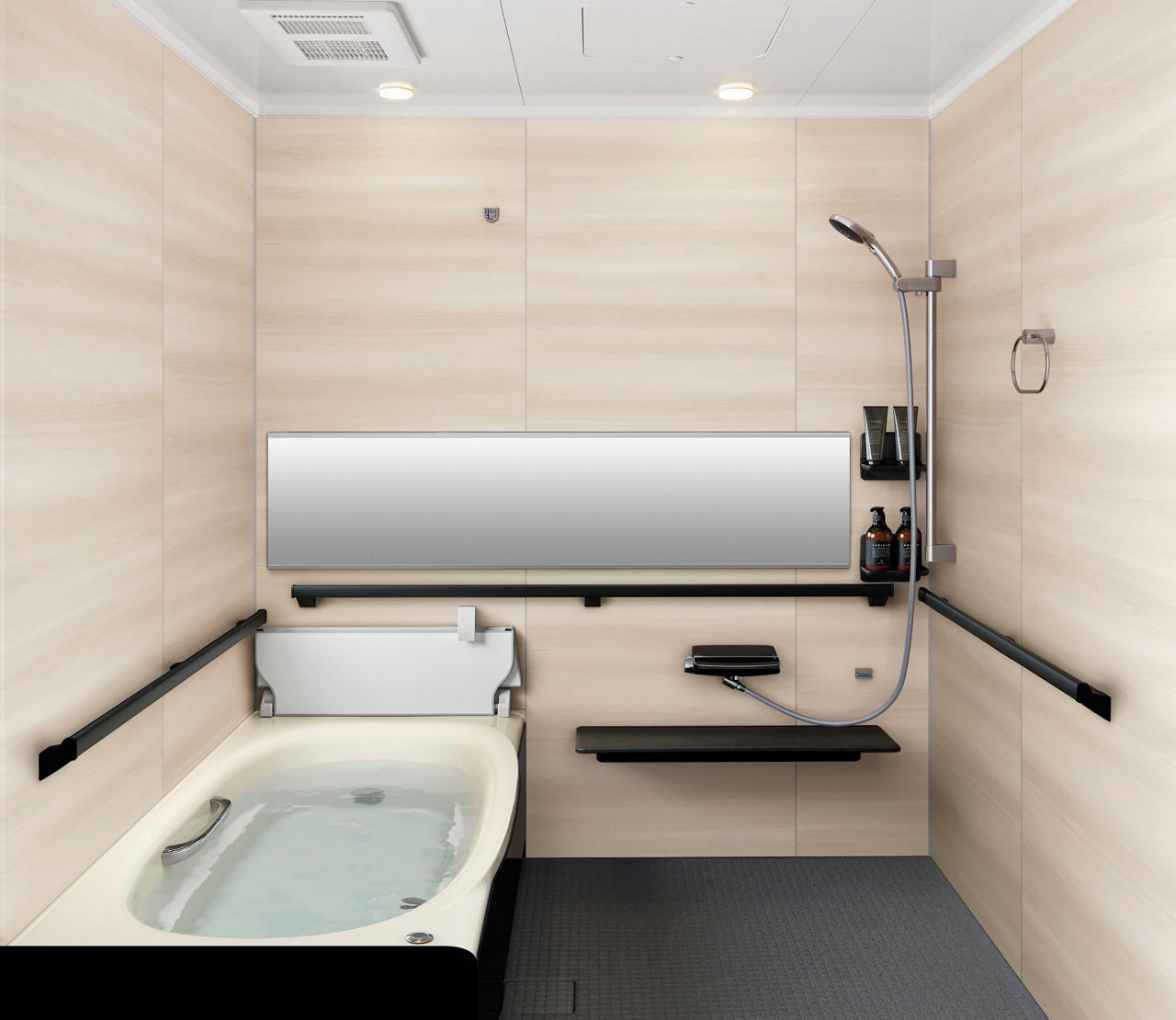 Lifestyle_Bathroom_LideaセットプランM_PLAN_No.BD23A_M1620_1.25坪サイズ