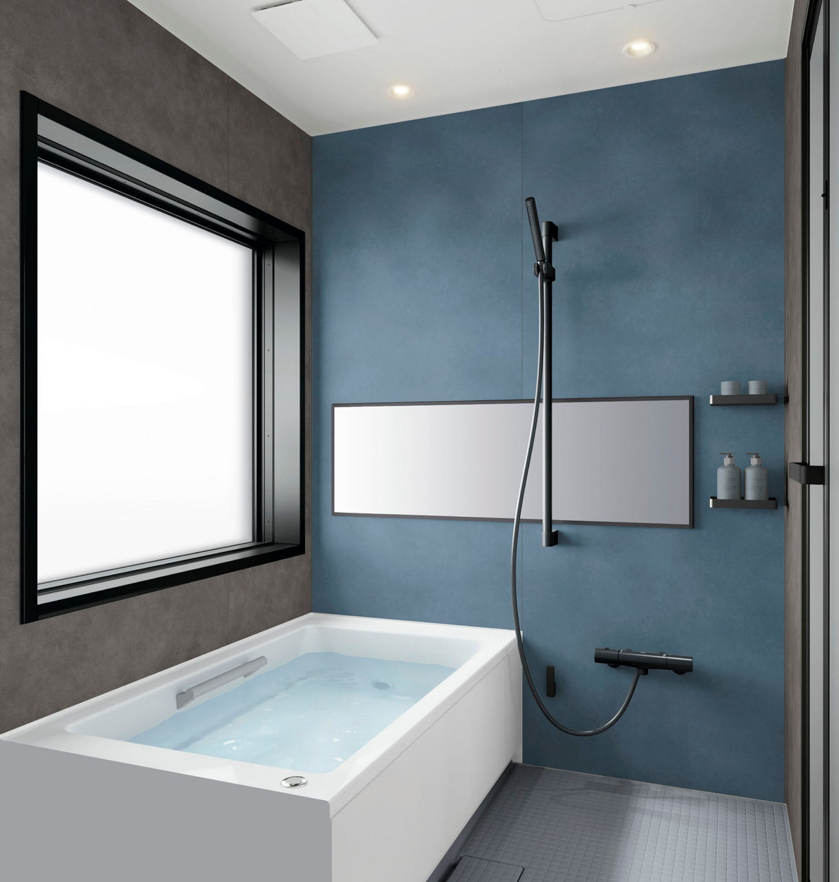 Lifestyle_Bathroom_LideaセットプランM_PLAN_No.BD11B_M1316_0.75坪強サイズ