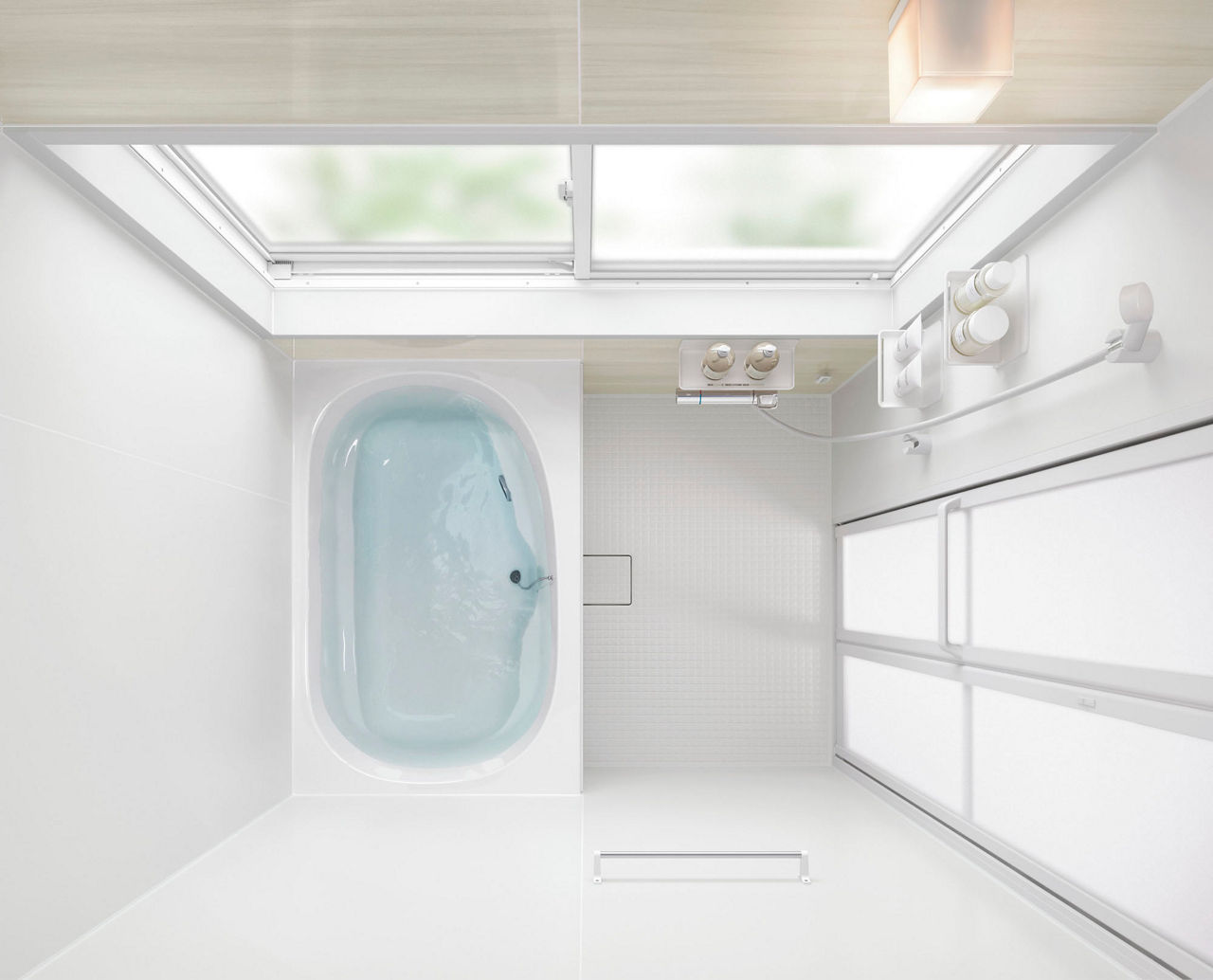 Lifestyle_Bathroom_LideaセットプランC_PLAN_No.BD12B_C1216_0.75坪強サイズ