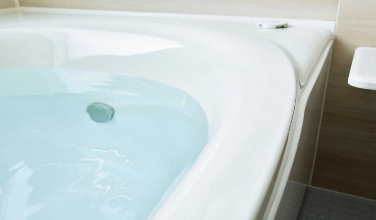 Lifestyle_Bathroom_IoTホームリンク_ライフアシスト2_ホームデバイス_おそうじ浴槽(お湯はり)