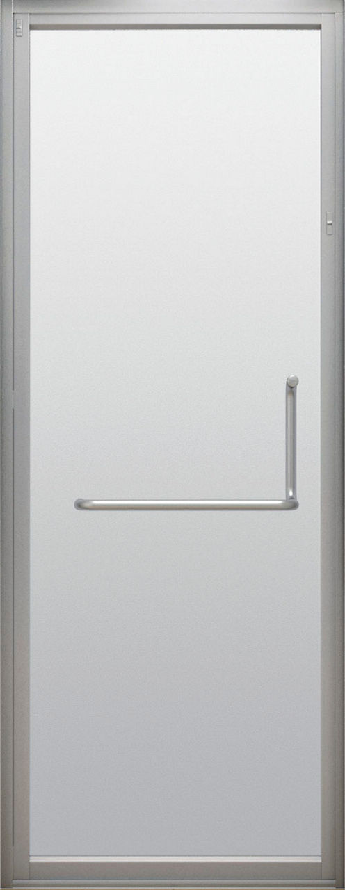 テンパー開き戸「11mm段差」(強化ガラス_透明)(800W×2000H)