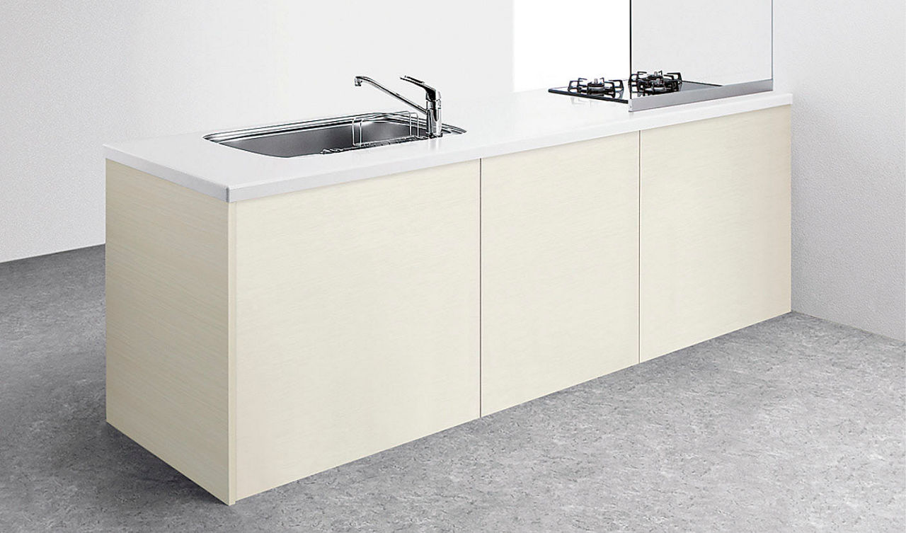 センターキッチン_奥行75cm_キッチン裏面