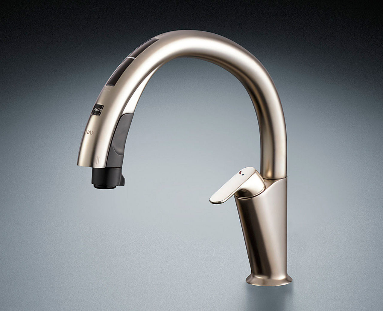P55_タッチレス水栓ナビッシュハンズフリータイプ_浄水器ビルトイン型・H6・エコハンドル