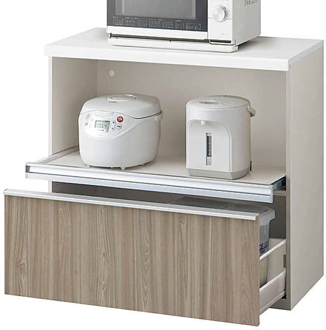 フロアキャビネット(高さ85cm用_カップボード用)_家電収納_下段引出し_奥行65cm系・奥行45cm系