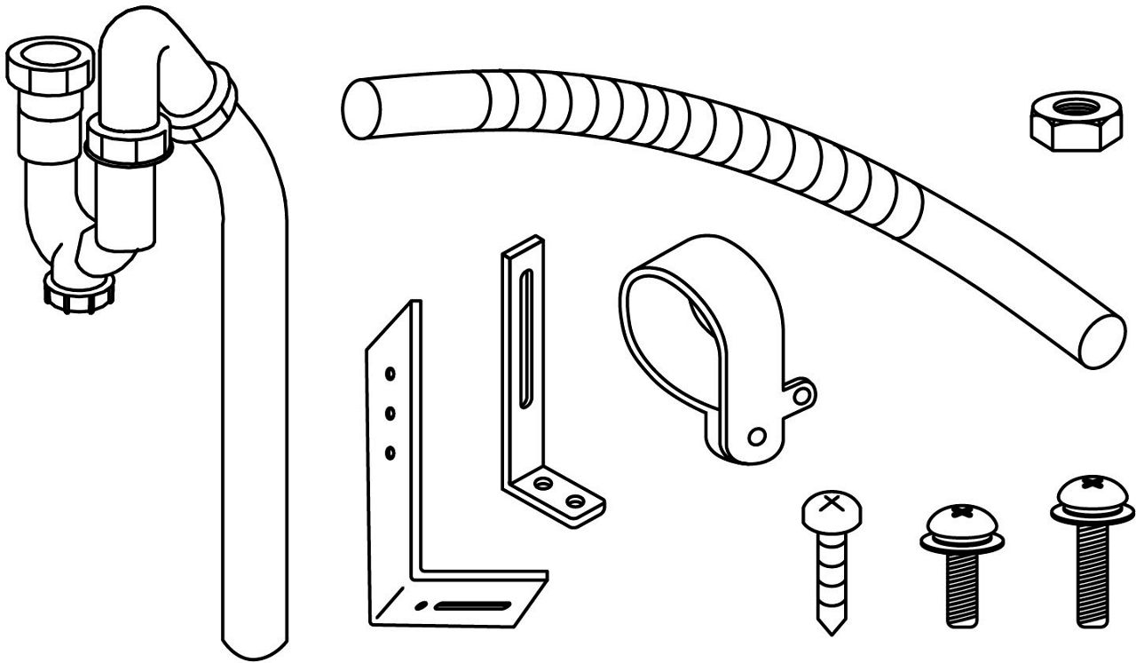 ラウンドデッキボウル_排水リフォームキット_壁排水用