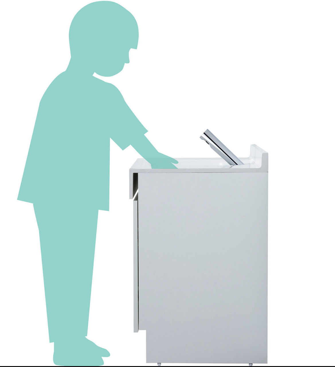 低学年・高学年に適した奥行と高さを選べます_低学年