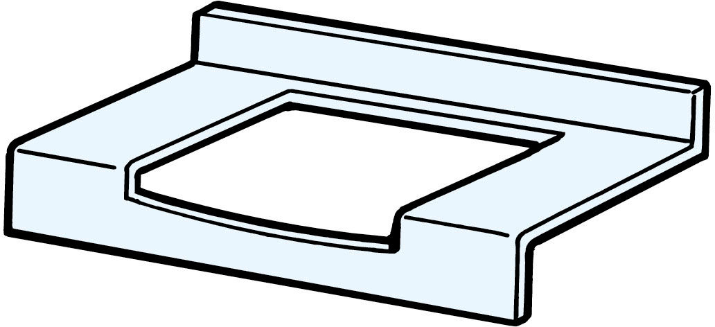 カウンター奥行502mm