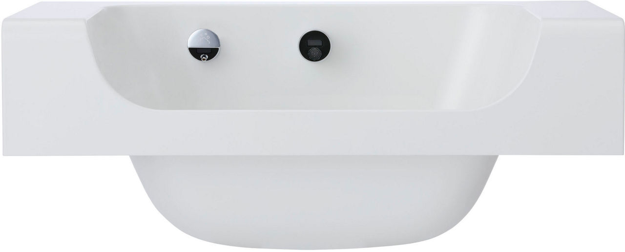 ラウンドデッキボウル_しっかり手洗いのできる間口680mmのボウル