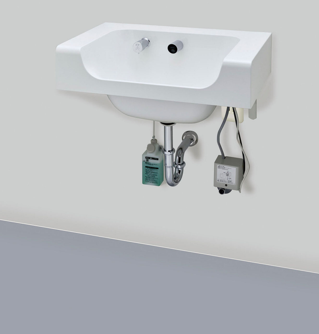 ラウンドデッキボウル_壁固定タイプ