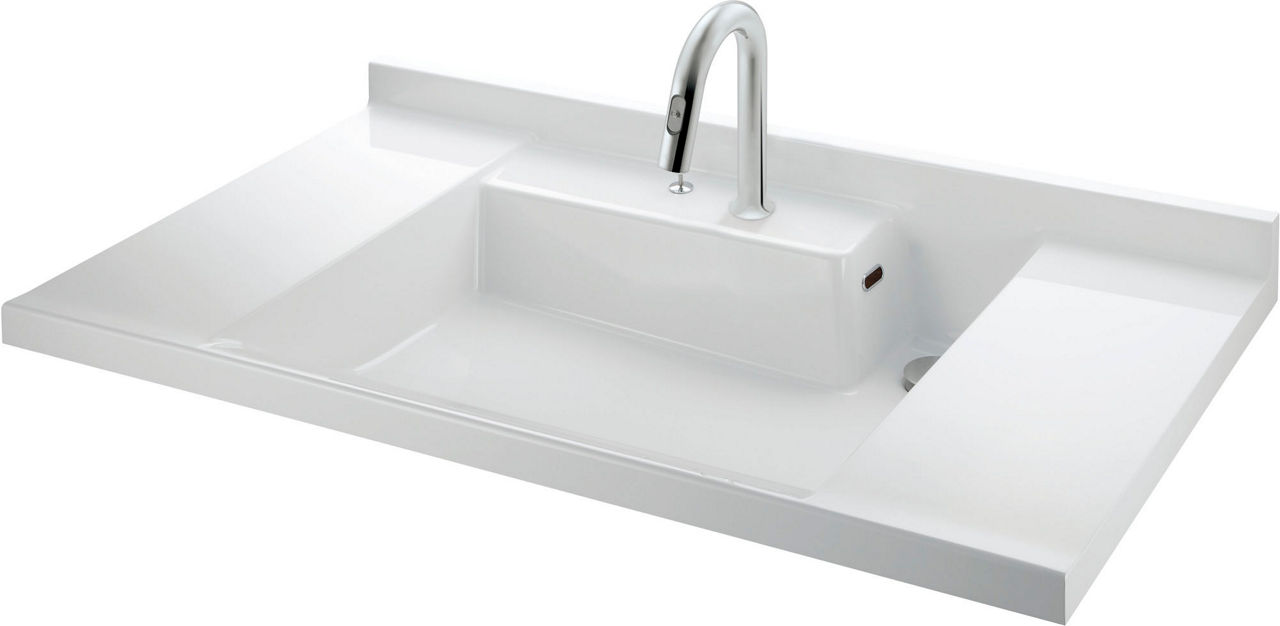 洗面器一体形カウンター