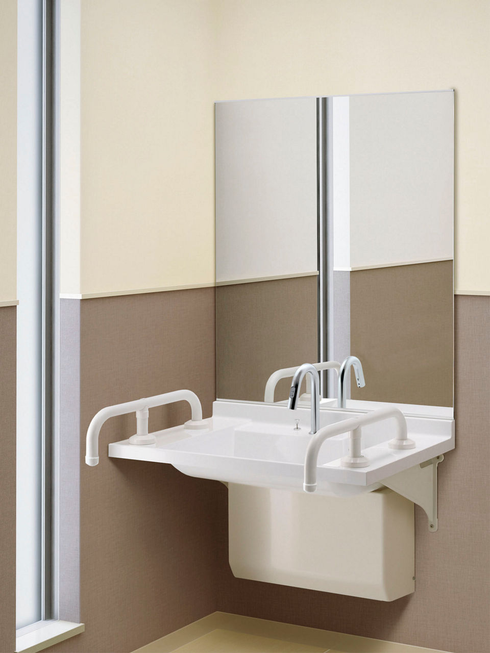 ドゥケア・カウンター_車椅子対応ストレート・フリータイプ