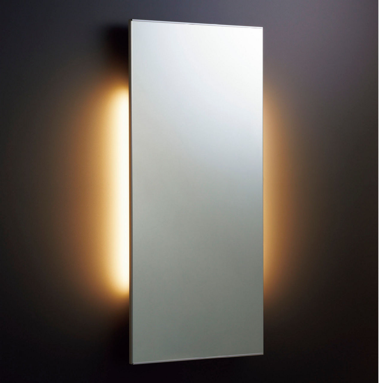 バック照明付鏡(LED照明・照明スイッチなし)電球色