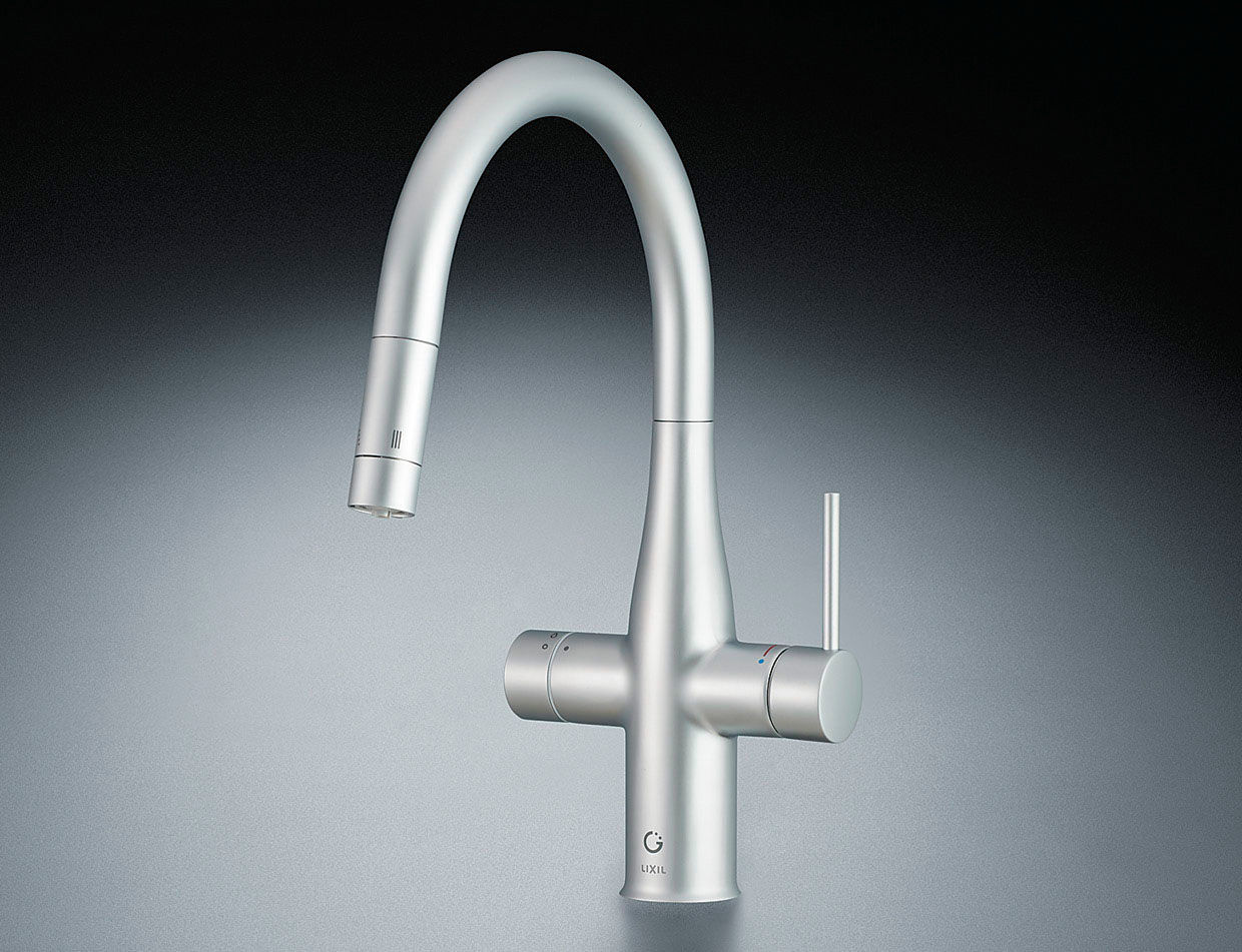 P62_ミネラル浄水栓_Greentap(シャワー引出しタイプ)_冷水タイプ・エコハンドル
