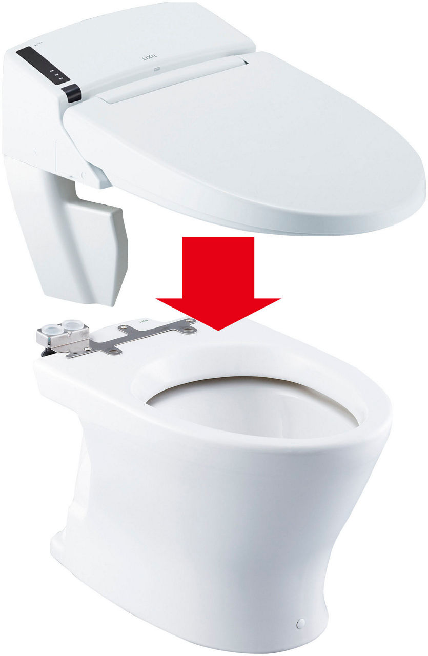 便器はそのまま、機能部を交換