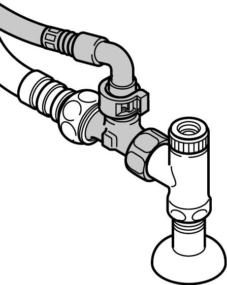 シャワートイレ_上水_床排水_床給水組付け例