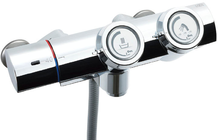 シャワーバス水栓_洗い場専用(壁付タイプ)_サーモスタット