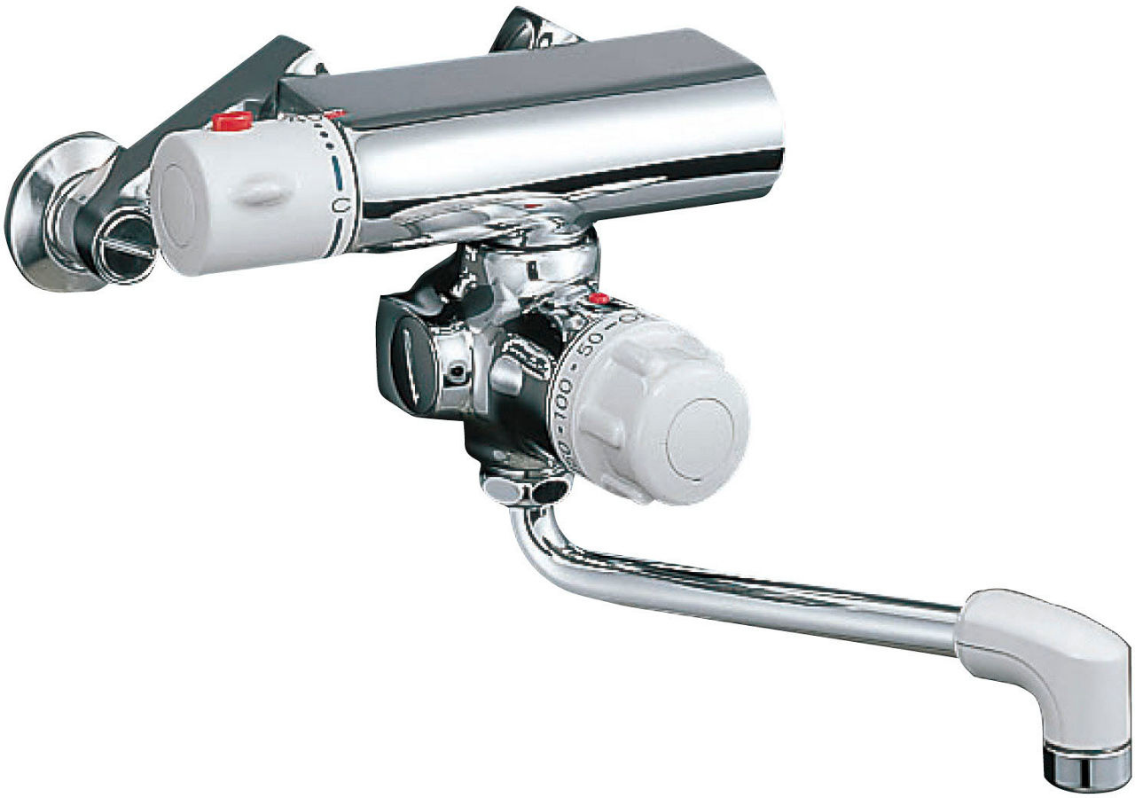 壁付タイプ_サーモスタット付バス水栓_定量止水機能付