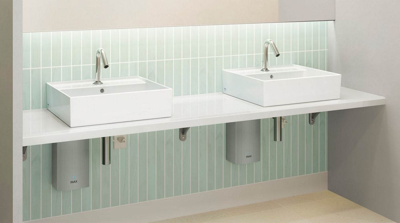 ちょうどいい温度と吐水量で省エネ_加温自動水栓