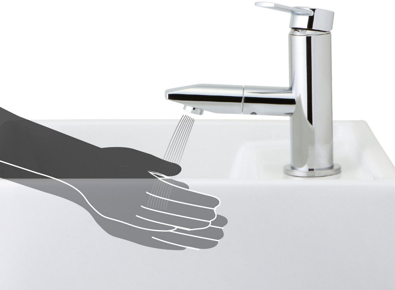 吐水口回転式シングルレバー混合水栓_FC_ワンホールタイプ(エコハンドル)