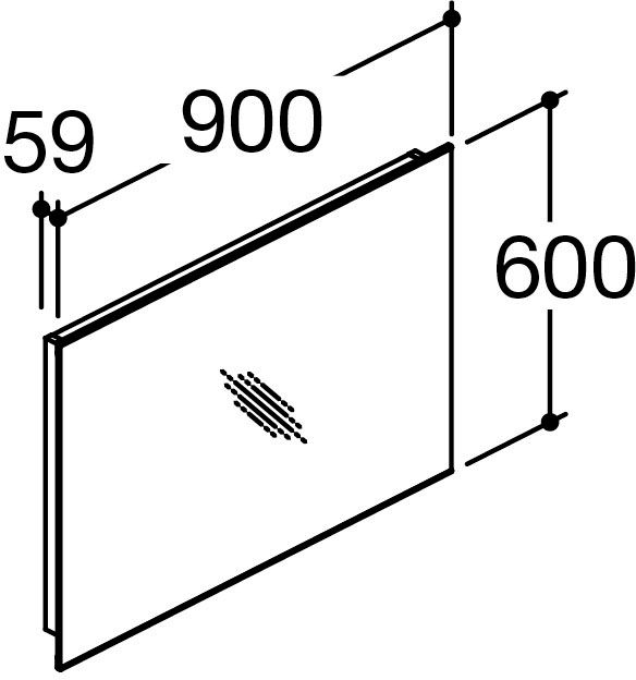 カスタム_バニティ_Reフィル_スクエアミラー_間口900mm