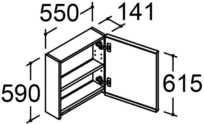 カスタム_バニティ_Reフィル_収納付1面鏡