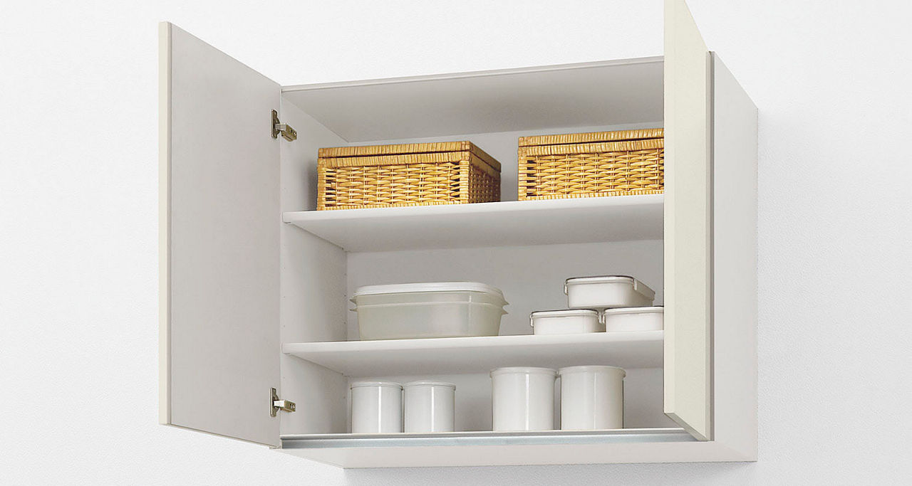 ウォールキャビネット_開き扉(取手レス)