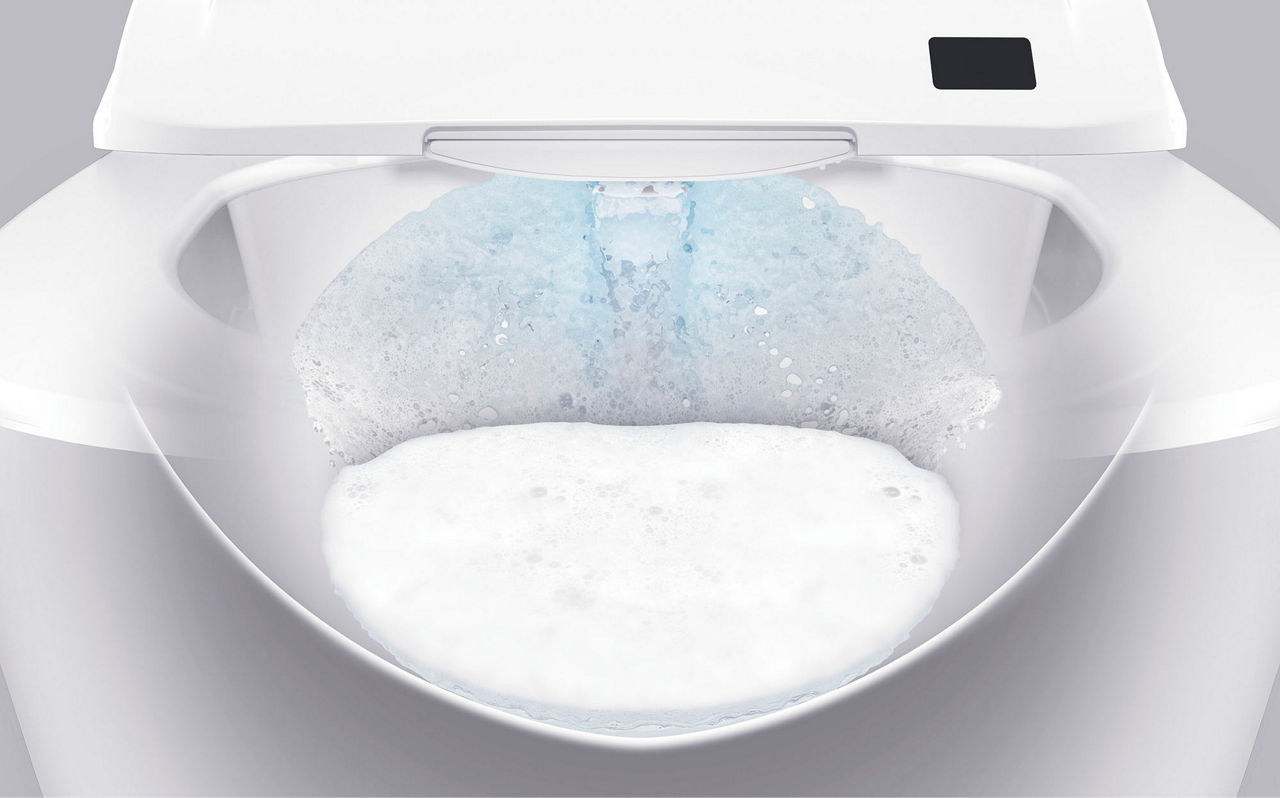 サティスXタイプ_泡クリーン_きめ細かい泡を作りだす