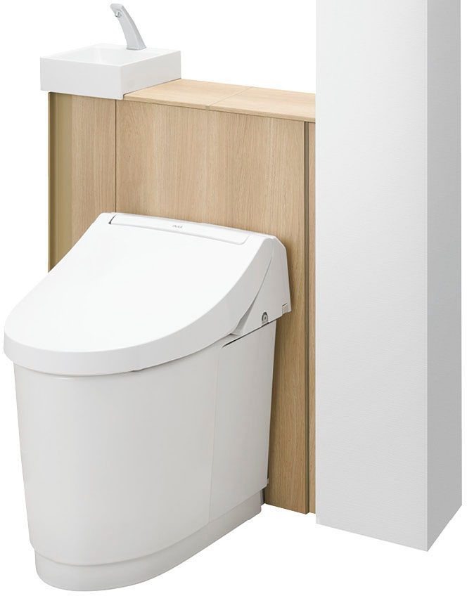 Jフィット_I型標準間口タイプ(手洗付)_アクアセラミック床上排水PS対応(Pトラップ)_ミドルグレード_H5